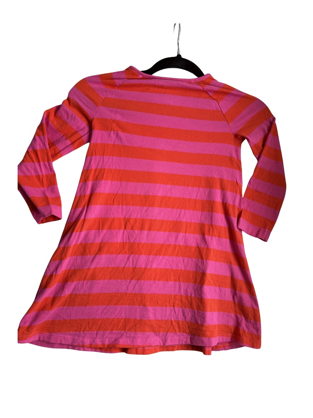 Mini Boden Red & Pink Striped Dress with Black Cat - Size 5-6 Years - Picture 2 of 8